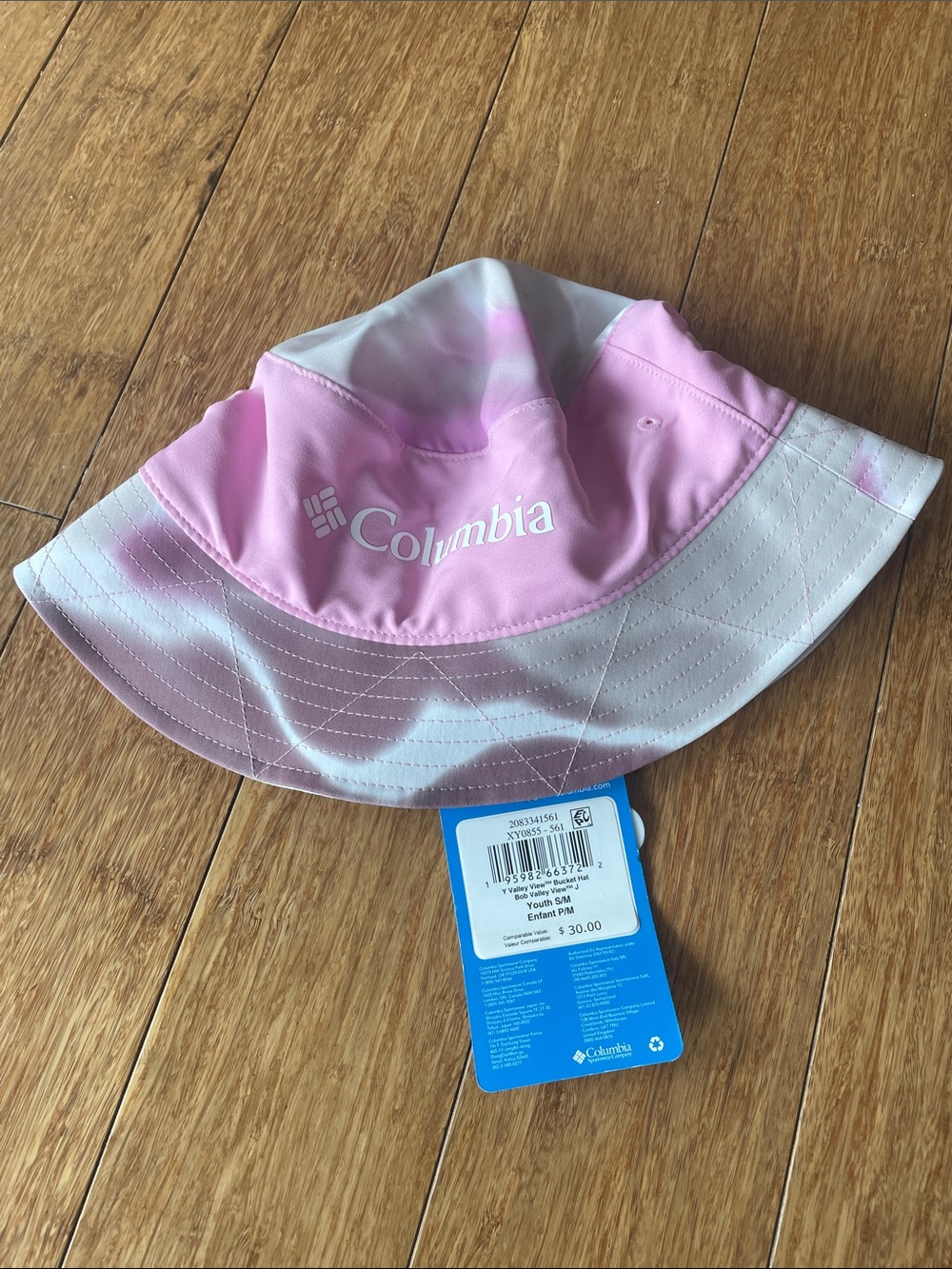 Columbia Kids Pink Tie-Dye Bucket Hat